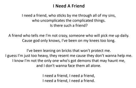 james arthur i need a friend lyrics